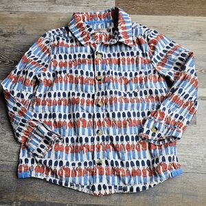 Cath Kids 2-3Y Button Down Shirt British Soldiers London Guards Print